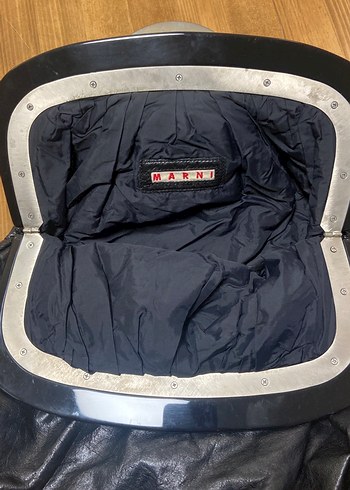 Marni Vintage Siyah Deri Kadın Çanta