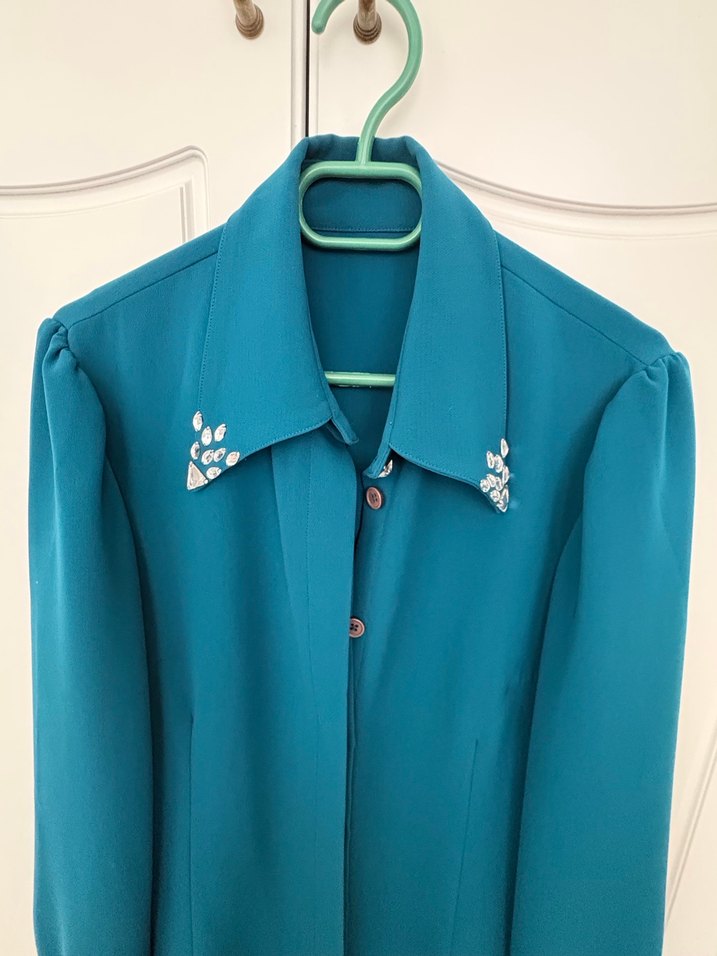 Şık krep tunik - Görsel 4