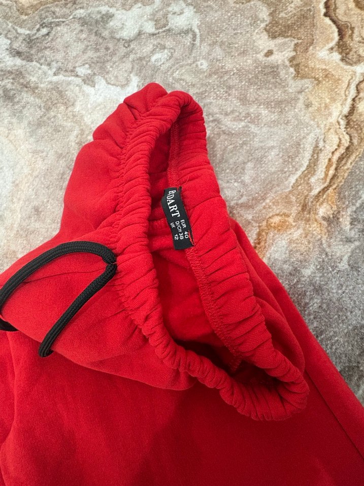 NASA Baskılı Kırmızı Kadın Eşofman Altı - Görsel 3