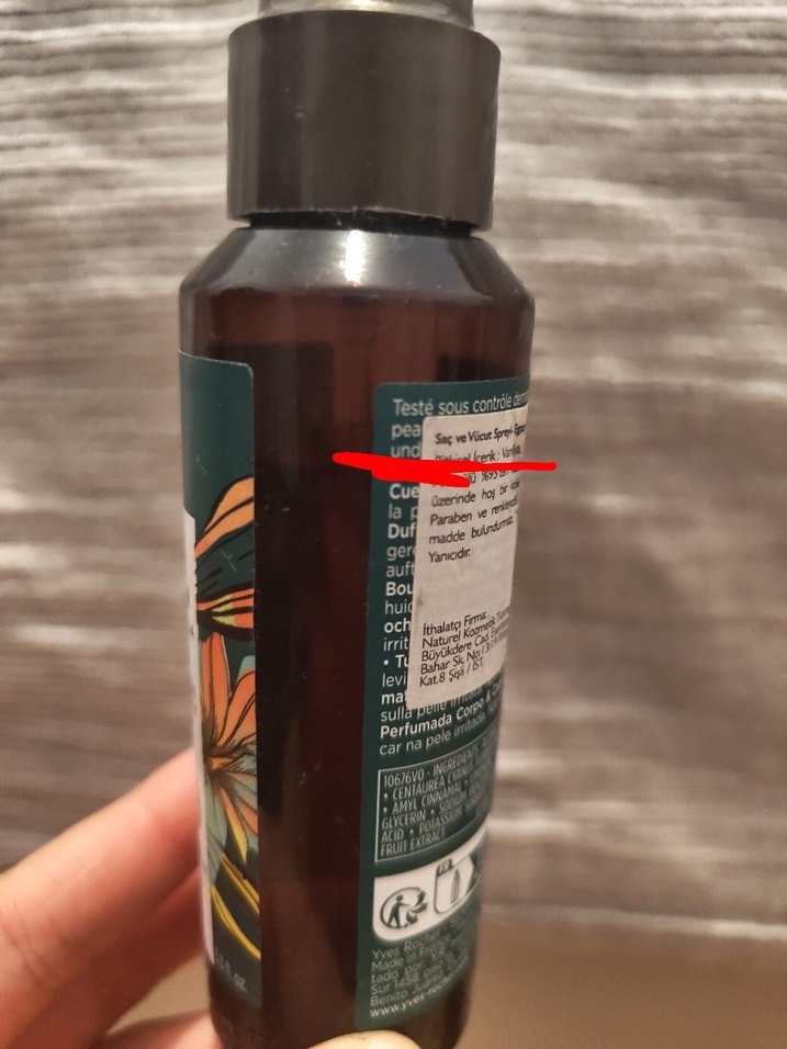 Yves Rocher Vanille Bourbon Saç ve vücut spreyi - Görsel 2