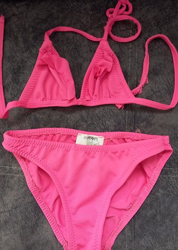 Diğer Canli Fusya Ucgen Bikini Takimi
