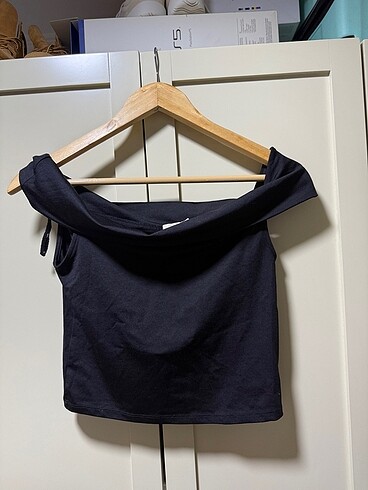 Stradivarius kayık yaka bluz