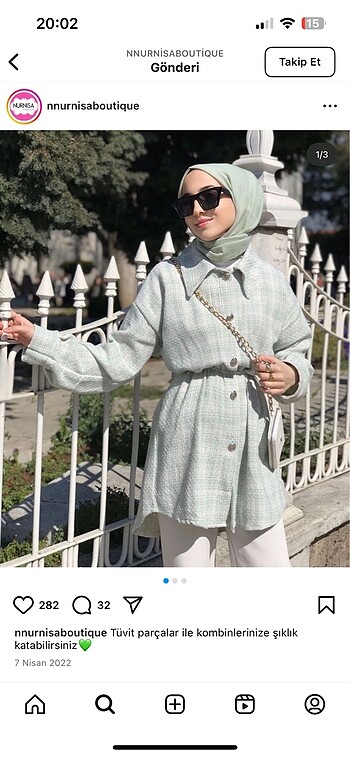 Gümüş düğmeli Tüvit gömlek / ceket / tunik