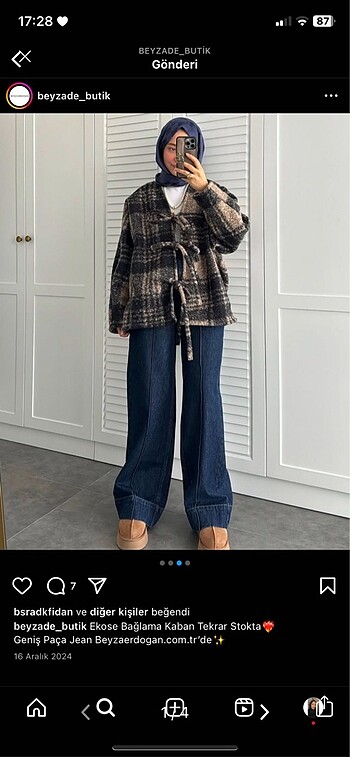 Beyzade butik Beyza Erdoğan jean