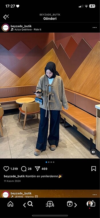 Zara Beyzade butik Beyza Erdoğan jean