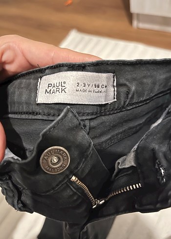 Paulmark Erkek Çocuk Siyah Denim Pantolon