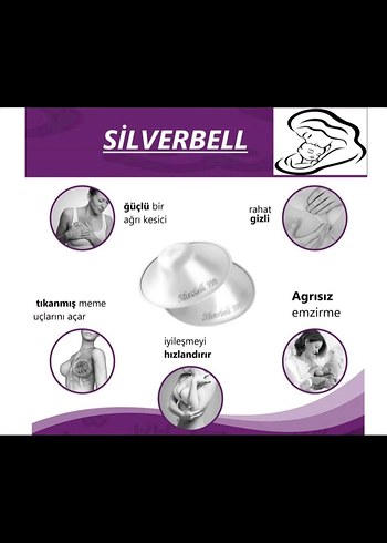 Gümüş Göğüs Ucu Koruyucu Kapak - Görsel 5