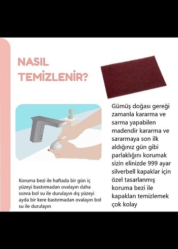 Gümüş Göğüs Ucu Koruyucu Kapak - Görsel 7