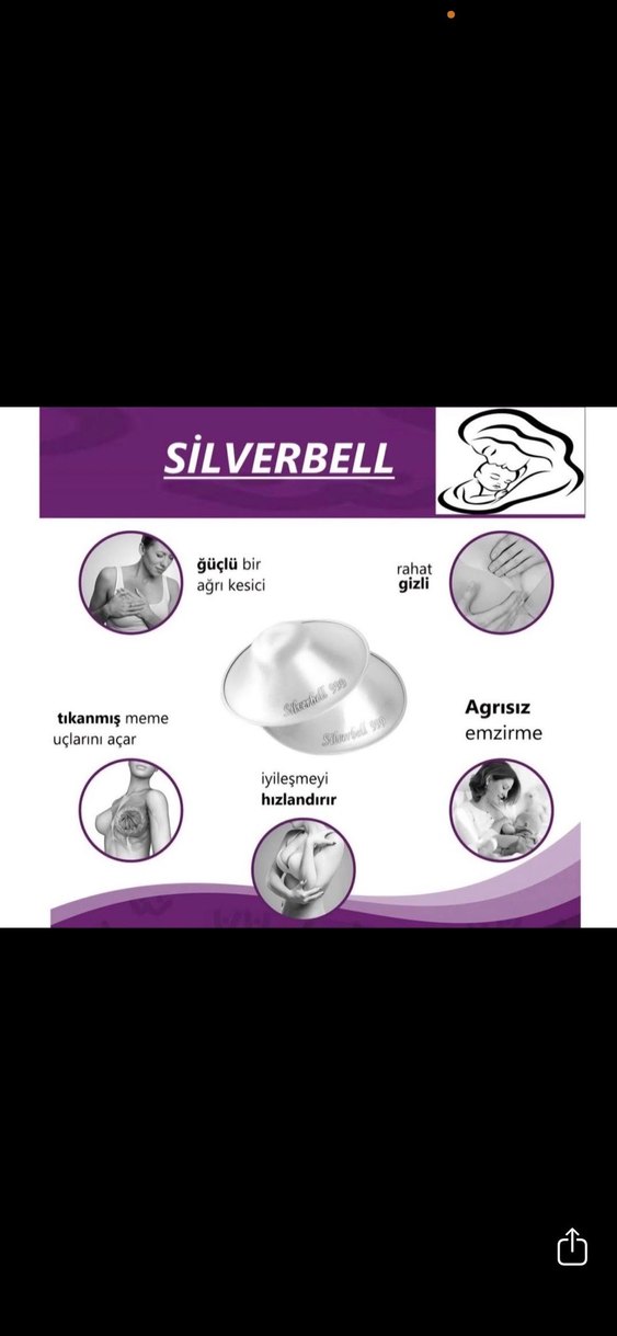 Göğüs ucu gümüş kapak - Görsel 4