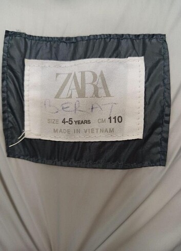 Zara erkek çocuk mont