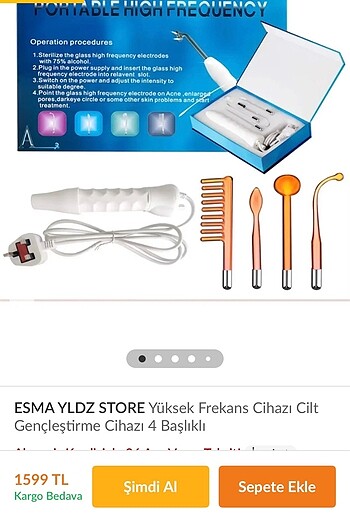 YÜKSEK FREKANS CİHAZI 4 BAŞLIKLI