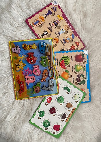 Renkli Eğitici Ahşap Oyuncak Seti - Görsel 3