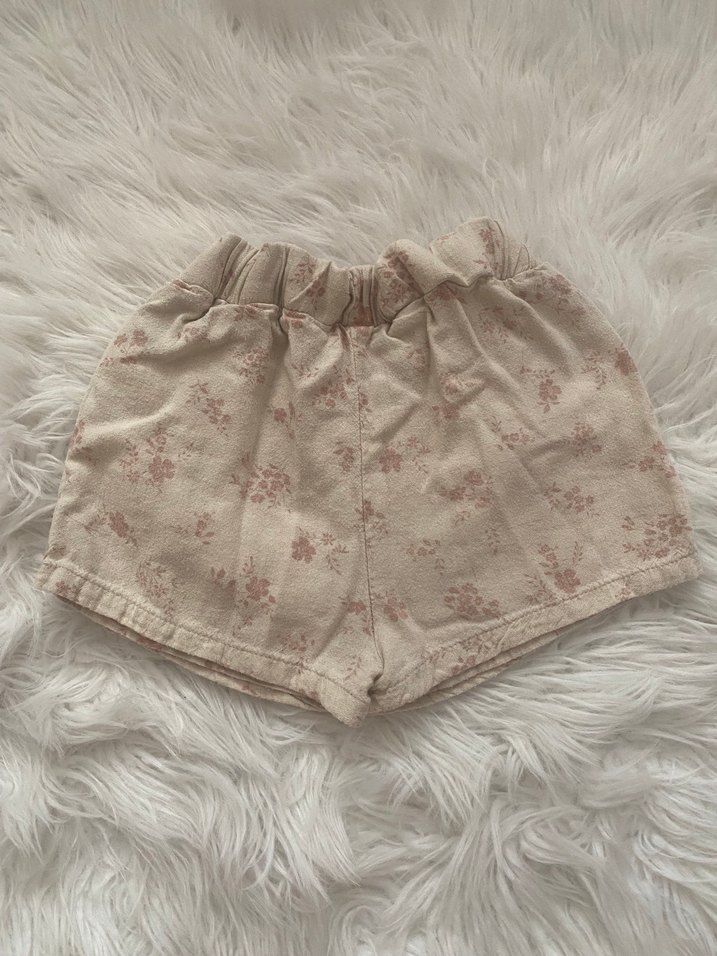 Nakışlı Fırfırlı Kız Keten Etek - Görsel 3