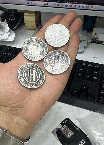Sik Gumus Metal Madeni Para Seti Adet Fyatidir