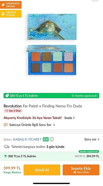 Beden Revolution göz farı