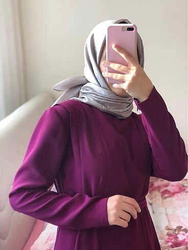 40 Beden pembe Renk Fuşya elbise