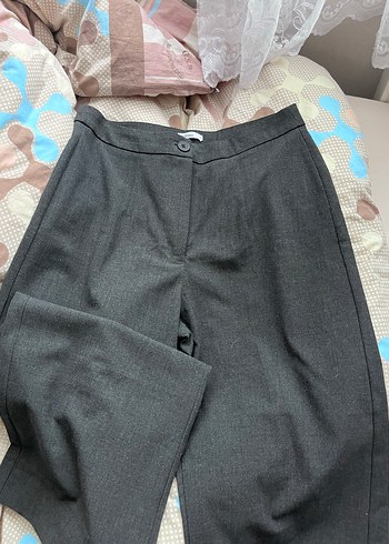 Addax Klasik Gri Duz Pantolon