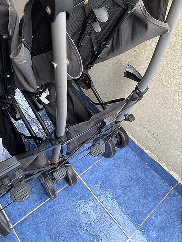 15-36 kg Beden siyah Renk İkiz arabası