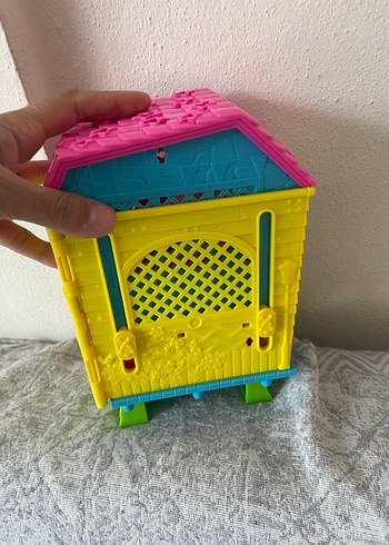 Renkli Mini Oyuncak Ev ve Kaydırak Seti - Görsel 4