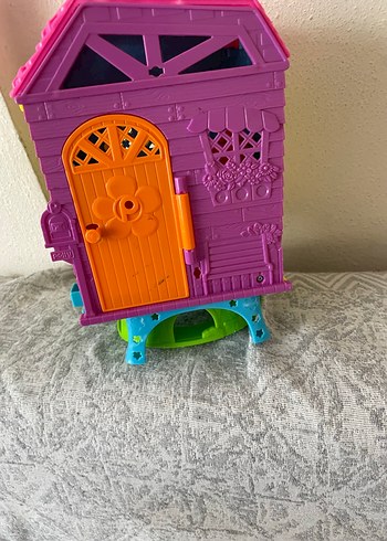 Renkli Mini Oyuncak Ev ve Kaydırak Seti - Görsel 6