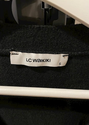 Düğmeli Siyah Midi Kadın Hırka - Görsel 2