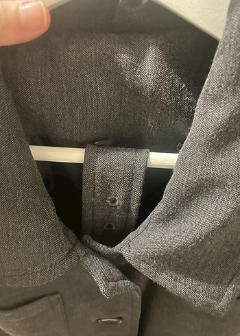 Düğmeli Gri Kadın Yelek - Görsel 5