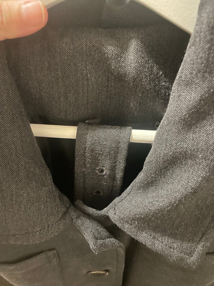 Düğmeli Gri Kadın Yelek - Görsel 5