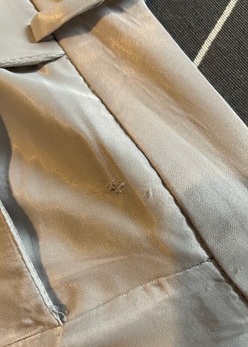 Bej Salaş Kadın Midi Kumaş Pantolon - Görsel 5