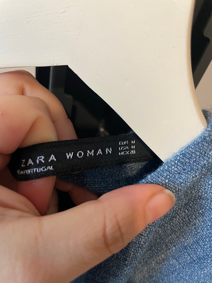 Uzun Kollu Denim Bluz - Görsel 2