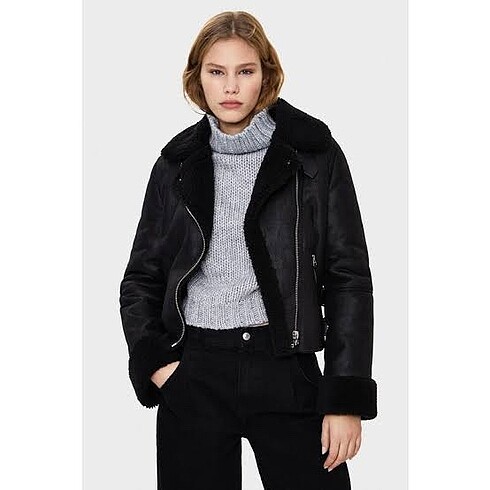 Bershka kürklü ceket