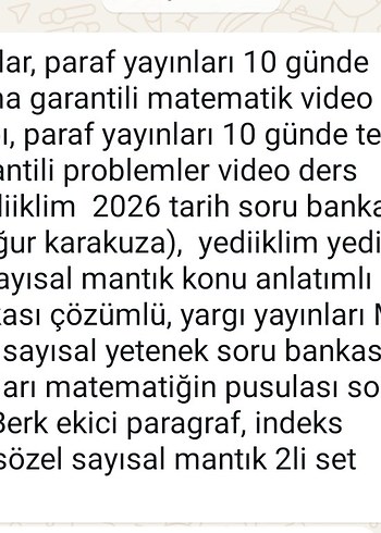Sayısal Yetenek Soru Bankas6560