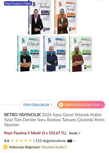 Benim Hocam 2026 KPSS Soru Bankası Seti - Görsel 2