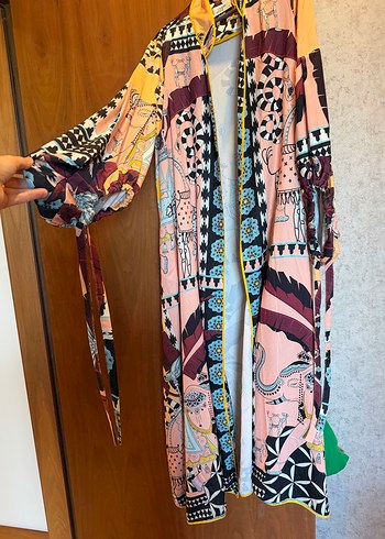 Diğer Oops Cool Bohem Desenli Uzun Kimono