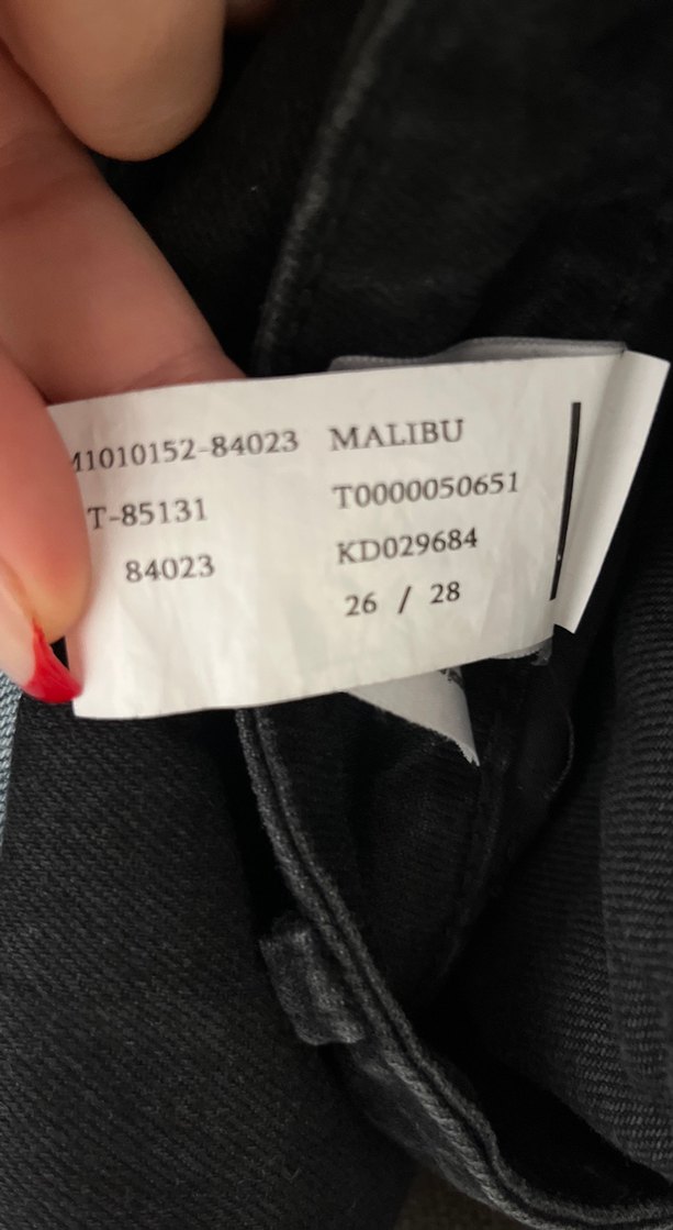 Siyah Yüksek Bel Geniş Paça Jean — görsel 3/4