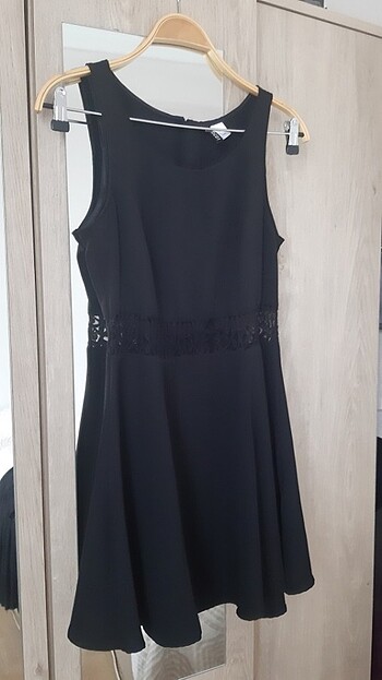 H&m SİYAH MİNİ ELBİSE