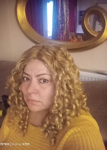 Sarı Örgü Kadın Saç Aksesuarı - Görsel 2