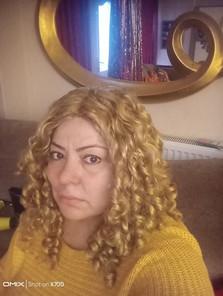 Sarı Örgü Kadın Saç Aksesuarı - Görsel 2