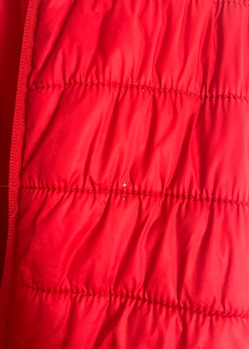 Kırmızı Fermuarlı unisex Mont - Görsel 5