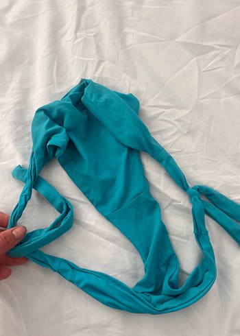 Turkuaz İpli Kadın Bikini Altı - Görsel 2