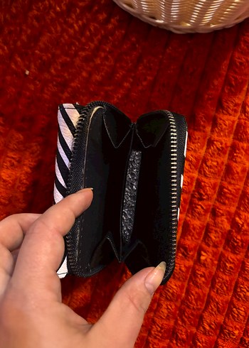 Deri Zebra Desenli Kadın Cüzdan - Görsel 3