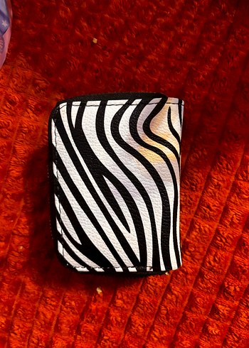 Deri Zebra Desenli Kadın Cüzdan - Görsel 2