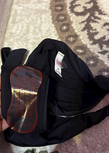 Siyah Gotik Drapeli Kadın Bikini Altı - Görsel 3