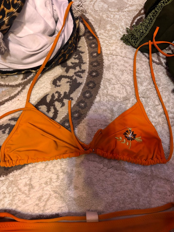 Turuncu İpli Bohem Bikini Takımı - Görsel 2