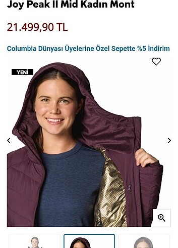 xl Beden ORJINAL COLOMBIA BAYAN MONT 