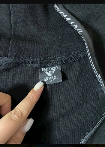 Siyah erkekKapüşonlu Eşofman Takımı - Görsel 3