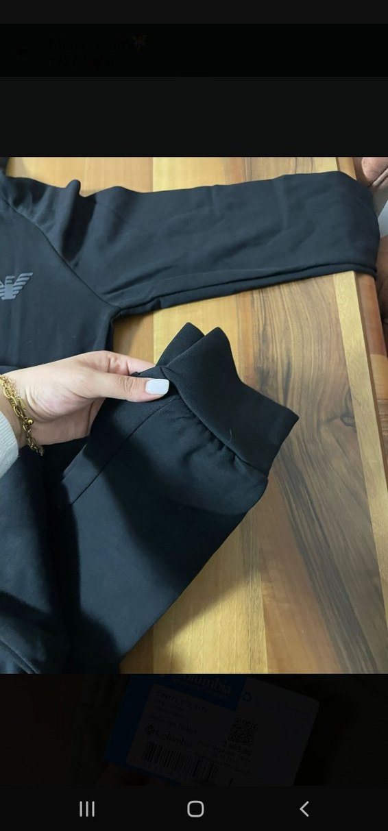 Siyah erkekKapüşonlu Eşofman Takımı - Görsel 5