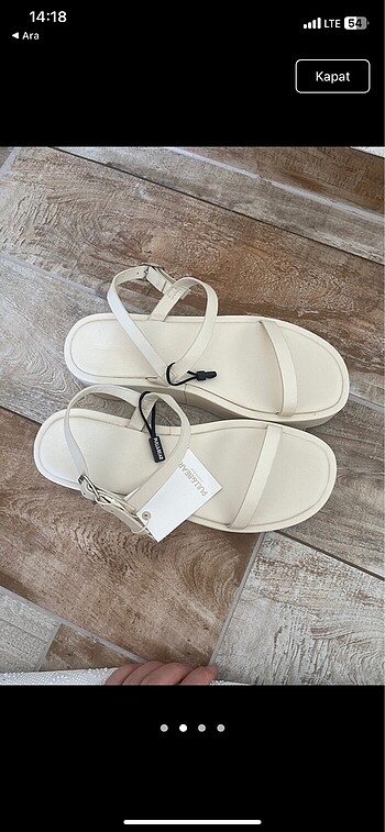 Pull and Bear Pullandbear etiketli sandalet