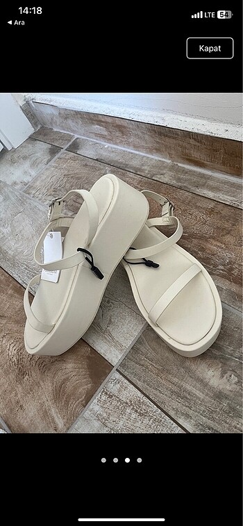 37 Beden Pullandbear etiketli sandalet