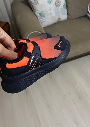 25 Beden turuncu Renk Kahverengi Erkek Çocuk Spor Ayakkabı Velcro