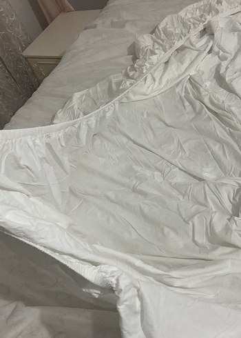 Gri Düz Lastikli Çarşaf - Görsel 2